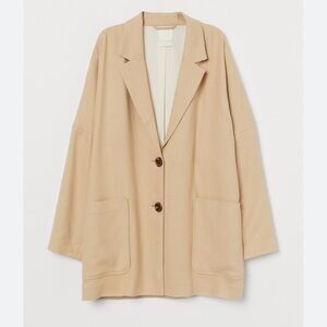 H&M oversized linen blend blazer